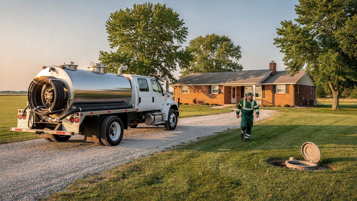 Septic riser access context in Avon, Indiana